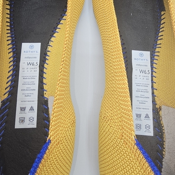 Rothy's Retired The Point in Marigold Yellow  Size 6.5 - Picture 7 of 11